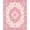 Pink Cream, Pattern 3, variant on ODIKA Mauve Boho Medallion With Distressed Floral And Geometric Trellis for Dining Room, Large Office, Lounge, Non-Slip Chair-Friendly