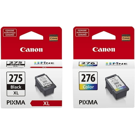 RENR PG-275 XL Black and RENR CL-276 Color Ink Cartridges (Retail Packaging) Produce crisp and sharp black text for all your printed documents with the PG-275XL Black High Capacity Ink Cartridge and CL-276 Color Ink Cartridge . Designed for the PIXMA TS3520  TS3522  TR4720 printers  this ink cartridge is part of the ChromaLife100 ink system