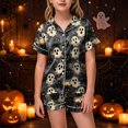 thumbnail image 2 of Leey-World Halloween Toddler Pjs Toddlers Halloween Baby Kids Girl Pumpkin Pajama Set Jammies Button Down Sleepwear, 2 of 6