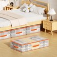 thumbnail image 5 of Miogawg Under Bed Storage Containers, Closet Organizers And Storage Bins, Foldable Underbed Storage Bins For Blanket, Clothing, Comforter, Sweaters, Pillows, Linen Sheets, Wrapping Paper, 5 of 5