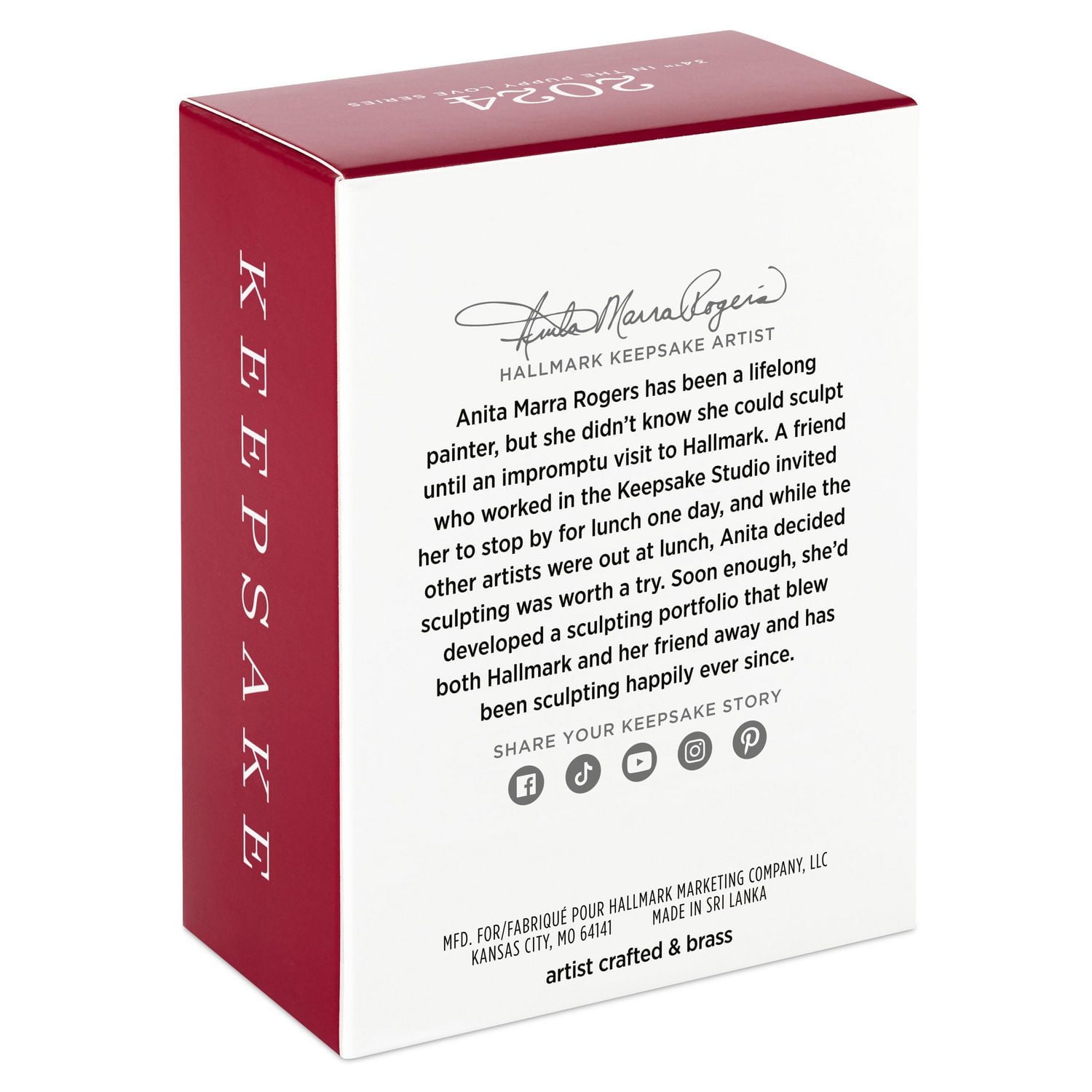 Hallmark Keepsake Christmas Ornament (Puppy Love Poodle 2024)