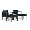 thumbnail image 3 of Tortuga Outdoor Lakeview Aluminum Outdoor Bistro Seating Set (5-Piece) Navy, 3 of 7