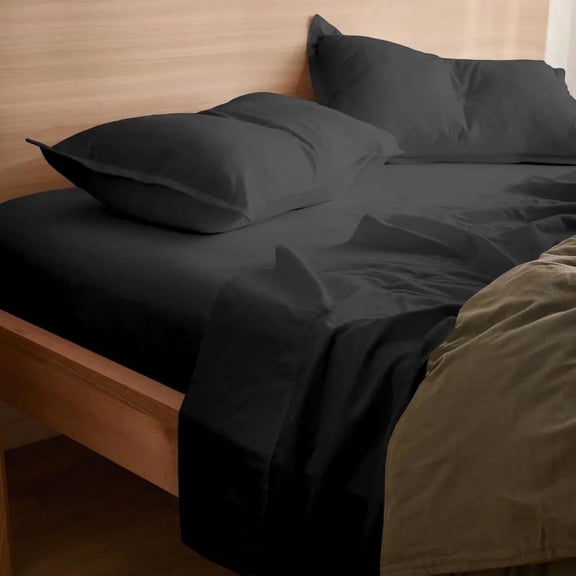 Kotton Culture 1000 TC Egyptian Cotton 1 Piece Fitted Sheet Only (Twin, Dark Grey)