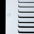 thumbnail image 4 of Fits 12x6 Duct Opening | Steel Baseboard Return Air Grille by Handua | Vent Cover Grill | 7/8" Margin Turnback [Depth] to Fit Baseboard | White | Outer Dimensions: 13.75"W X 7.75 "H, 4 of 7