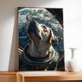 thumbnail image 4 of Hudo Labrador Retriever Space Poster, Dog Wall Art, Labrador Retriever Space Canvas Wall Art - Colorful Wall Art - Dog Bathroom Wall Art, 4 of 5