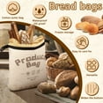 thumbnail image 2 of AEVXKHI 2PCS Portable Sourdough Bread Bags, Practical Cotton Beeswax Bags, Sourdough Bread Bags for Homemade Bread Keeping Fresh, 2 of 10