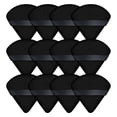 thumbnail image 1 of 12 unidades de borlas de maquillaje triangulares para polvos sueltos, polvos corporales, base de maquillaje, fijación de maquillaje, esponja de maquillaje, herramienta de maquillaje húmeda y seca, 1 of 2
