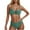 Army Green, variant on Women's Bikini Sets Adjustable Straps Backless Two Piece Swimsuit Ruched Design Flattering Fit Solid Color Bathing Suit for Beach Pool Vacation