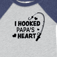 thumbnail image 4 of Inktastic I Hooked Papa's Heart with Fishing Rod Boys or Girls Baby Bodysuit, 4 of 5
