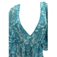 thumbnail image 2 of HAPPY BAY Women's Loungewear Loose Caftan Maxi Night Evening Gown 2X-3X Teal Blue-N449, 2 of 3