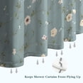 thumbnail image 6 of Pioneer Flower Floral Print Pattern Shower Curtain 36"x72" ,Bathroom Decorative Shower Curtains Set with 12 Hooks,Modern Waterproof Washable Shower Curtain, 6 of 6
