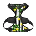thumbnail image 5 of Lsque Lemons on Striped Dog Harness, No-Pull Pet Harness with 2 Leash Clips, Adjustable Soft Padded Dog Vest with Easy Control Handle for Large Dogs-Large, 5 of 9