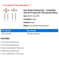 thumbnail image 2 of Rear Brake Hardware Kit - Compatible with 2019 Toyota 86 TRD Special Edition, 2 of 2