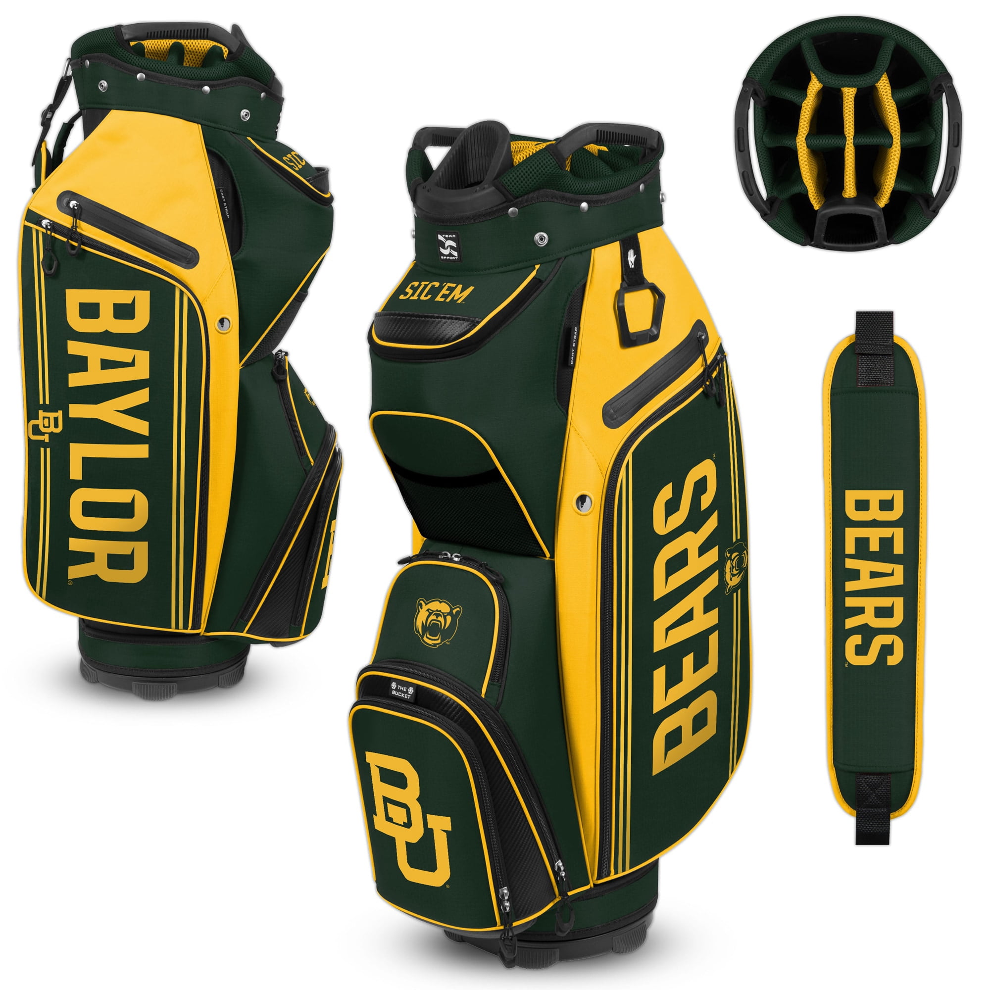 WinCraft Baylor Bears Bucket III Cooler Cart Golf Bag