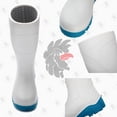 thumbnail image 4 of ROCKROOSTER Porter Men's Composite Toe Puncture Resistant EH Safety PU Waterproof Put On Rain Boots for Adult WS701WC White US 12, 4 of 8