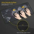 thumbnail image 4 of Gaming Mouse Pad Extended Mouse Map Mat (World Map 31.5"x11.8"inch,3mm),Nonslip Base, Thick, Comfy, Waterproof and Foldable Mat for Desktop, Computer, Laptop, Keyboard, Consoles, Black, 4 of 8