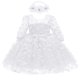 thumbnail image 1 of Odeerbi 3-24 Meses Niñas Mariposa Tul Vestidos Baby Shower Vestidos Con Cinta Lazo Algodón Fiesta de Cumpleaños Vestido de Manga Larga Empalme Vestido de Malla, 1 of 4
