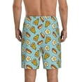 thumbnail image 5 of Cauagu Hot Dog Pizza Print Pajama Bottoms for Men Sleep Pajama Shorts Elastic Waistband Sleep Pajama Short Men's PJ Shorts -Large, 5 of 6