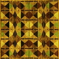 thumbnail image 1 of Ahgly Company Machine Washable Indoor Square Oriental Yellow Modern Area Rugs, 8' Square, 1 of 4