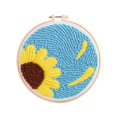 thumbnail image 2 of Abbracc Punch Needle Embroidery Starter Kits Embroidery Hoop Rug Making for Beginner Flower, 2 of 9