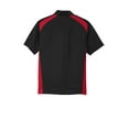 thumbnail image 6 of CornerStone CS416 Mens Select Snag-Proof Two Way Colorblock Pocket Polo T-Shirt, Black & Red - 4XL, 6 of 6