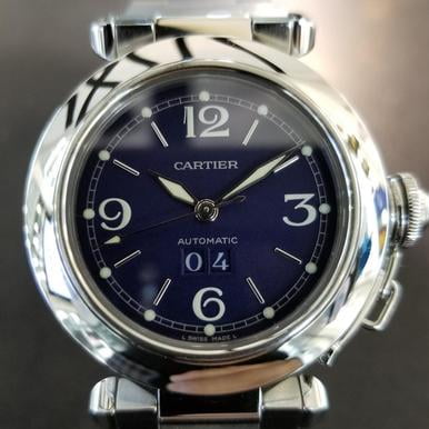 Cartier Swiss Replica Watches - Cartier Pasha Swiss Made Big Date Automatic Unisex Stainless Luxury Watch LV255