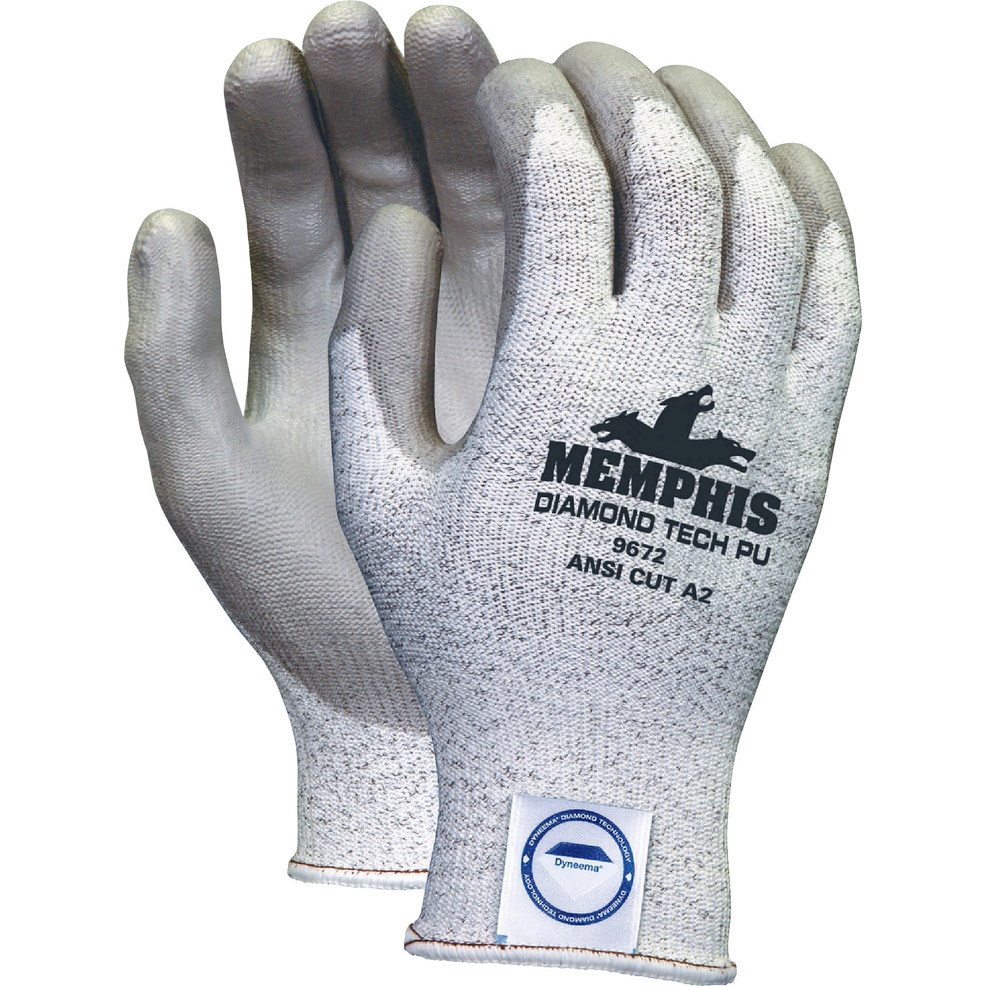 Memphis, MCSCRW9672XL, Dyneema Dipped Safety Gloves, 2 / Pair, Gray - image 2 of 2