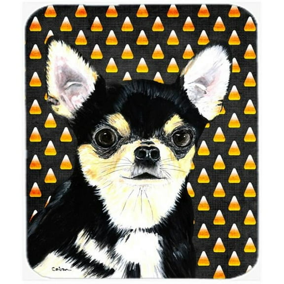 Chihuahua Candy Corn Halloween Portrait Mouse Pad, Hot Pad Or Trivet