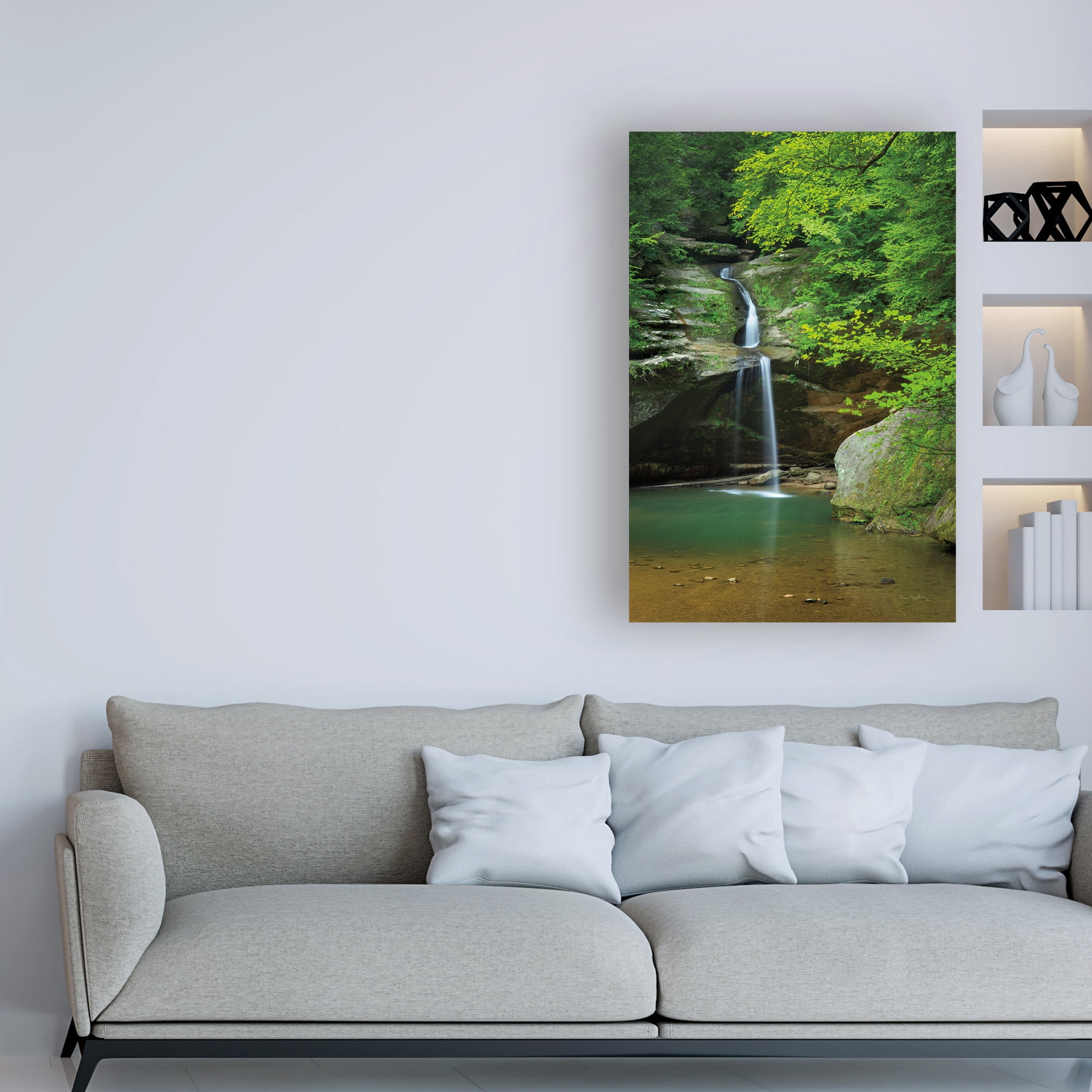 Trademark Fine Art 'Lower Falls Old Mans Cave' Canvas Art by Alan Majchrowicz