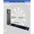thumbnail image 4 of Yirinatek Professional Darts Mat with Oche Line System & Throw Lines – Premium Dart Mat for Floor Steeldart & Soft Darts | 260x60 cm | with Throwing Line, Ideal as a Gift [Blue], 4 of 6