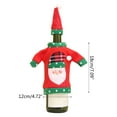 thumbnail image 4 of CIYISON Christmas Wine Bottle Sweater Cover with Hat Set Santa Reindeer Snowman Wine Bottle Bag for Christmas Party Decorations, 4 of 16