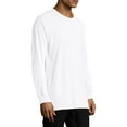 thumbnail image 4 of Hanes Long Sleeve Cotton T-Shirt Unisex Garment Dyed Tee Crewneck Cotton, 4 of 6