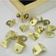 thumbnail image 2 of imagen en ángulo con licencia de refuerzo de esquina en L pequeño de metal 100x con tornillos dorado, 2 of 9