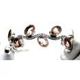 thumbnail image 4 of Pink Morganite Gemstone 925 Sterling Silver Jewelry Cuff Bracelet Adjustable, 4 of 4