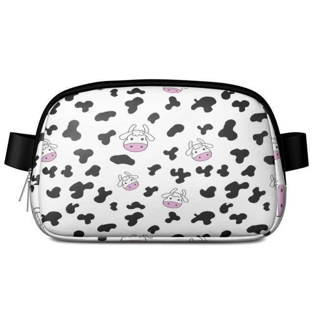 Sac Banane Highland Cow – Sac de Taille Imperméable avec Design Rustique de Ferme – Sac Ceinture Réglable pour Voyage, Course et Festivals