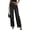 Black, variant on Women's Wide Leg Jeans High Waisted Stretchy Baggy Seamed Front Denim Palazzo Pants Summer Fashion Clothes