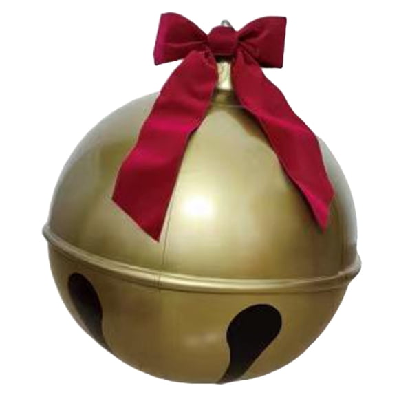 Bola De NaviDad Inflable, Bola Grande Decorada De Pvc Con Lazo Rojo, Adornos Infles De NaviDad, Decoraciones De Árboles De Jardín De Vacaciones Al Aire Libre Para NaviDad, Año