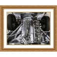 thumbnail image 2 of Stephen Chambers 24x19 Gold Ornate Wood Framed With Double Matting Wall Art Titled - Jaguar D Type 2, 2 of 6