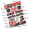 thumbnail image 2 of HSHDLDF Mingwangauto Reflective Motorcycle Decals Tank Autobike Accessories Fairing Sticker Fit for Aprilia DORSODURO 750 Factor Racing RSV RS Tuono SR50 (Color : 001), 2 of 6