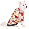 thumbnail image 2 of Fotbe fall laef Maple Sudadera con Estampado para Perros Pequeños – Suéter con Capucha para Mascotas, Tela Suave de Forro Polar con Bolsillo-Small, 2 of 7