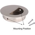 thumbnail image 3 of 4 Uds. Manija redonda Enbuten Porte bolsillos de rotación de puerta corredera extendida-tambor Porte gabinete dedo GUP para gabinetes cajón plateado esquí esquí Gafas de esquí, 3 of 4