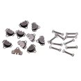 thumbnail image 1 of Shangren 2x10 Sets Trouser Hook & Bar Skirt Fastener Sewing Repair Accessory Black 2 Pcs, 1 of 8
