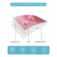 thumbnail image 5 of Quilts Twin XL Size, Pink Rose Fantasy Soft Comforter Bedding Set for Bed, Elegance Floral Romantic Reflection Lightweight Quilted Bedspread with Pillow Cover(2 Pieces) for All Season, 68x98 Inch, 5 of 6