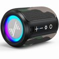 thumbnail image 1 of wonima11 Small Portable Bluetooth Speaker with Lights, TWS Stereo Surround Sound, Type C Powered, Bluetooth 5.3, TF Card Input, Wireless for Outdoor Home, Coolest Gifts, 1 of 1
