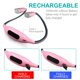 thumbnail image 5 of Luz LED de lectura para el cuello, flexible, manos libres, recargable, con 3 niveles de brillo ajustables, cable USB incluido, lámpara nocturna para libros, lectura, deportes, correr, activi, 5 of 5