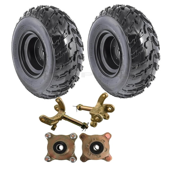 2pc 22x10-10 22x10x10 Tire Rim Wheel 4 Stud   Front Wheel Hub Steering Spindle Knuckle For Taotao 200cc 250cc ATV Quad Go Kart Buggy 4 Wheelers Golf Cart Lawn Mower