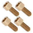 thumbnail image 4 of 50 Uds tapa tornillo con cabeza hexagonal sujetador de cobre herramientas de Hardware suministros industriales M6M6x14mm, 4 of 14