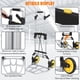 thumbnail image 5 of Yeshouse Carretilla plegable, carretilla de mano resistente con capacidad de carga de 150 kg, base de acero y asa ajustable, carrito plegable multiusos con ruedas para mudanzas, compras y viajes, 5 of 6