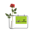thumbnail image 1 of China Famous Building Skyscraper Artificial Rose Flower Hanging Vases Decoration Bottle, 1 of 3