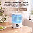 thumbnail image 4 of Smart Humidifiers for Bedroom, 3.5L Top Fill Cool Mist Humidifier, 24dB Quiet Runtime, Humidity Control, Air Humidifier with Night Light, for Baby, Plants, Home, 4 of 7